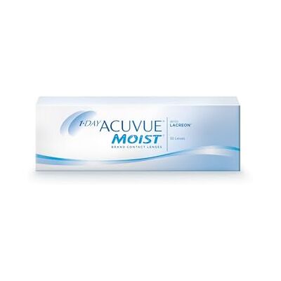 Acuvue 1-DAY MOIST con tecnologia LACREON; Lenti a contatto giornaliere; Protezione UV;-8.50 diottrie; BC 9.0; DIA 14.20; 30 lenti Acuvue 1-DAY MOIST con tecnologia LACREON; Lenti a contatto giornaliere; Protezione UV;-8.50 diottrie; BC 9.0; DIA 14.20; 30 lenti