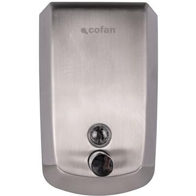 Cofan Dosatore di sapone in acciaio inossidabile 304 Capacità: 500 ml o 1 litro Dimensioni: 10 x 6 x 15,5 cm Dispenser di sapone con finestra di visualizzazione (acciaio inossidabile, 1 L) Cofan Dosatore di sapone in acciaio inossidabile 304 Capacità: 500 ml o 1 litro Dimensioni: 10 x 6 x 15,5 cm Dispenser di sapone con finestra di visualizzazione (acciaio inossidabile, 1 L)