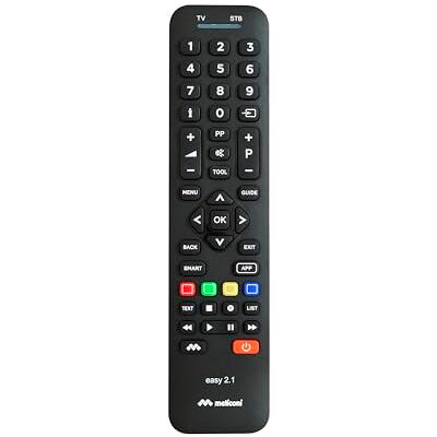 Meliconi Easy 2.1, Telecomando Universale 2 in 1 per TV e Decoder Meliconi Easy 2.1, Telecomando Universale 2 in 1 per TV e Decoder