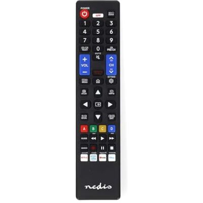 NEDIS Telecomando di ricambio – adatto per: Samsung – preprogrammato – 1 dispositivo Disney + Button/Netflix Button/Smart Home Button/YouTube Button – Infrarossi – Nero NEDIS Telecomando di ricambio – adatto per: Samsung – preprogrammato – 1 dispositivo Disney + Button/Netflix Button/Smart Home Button/YouTube Button – Infrarossi – Nero