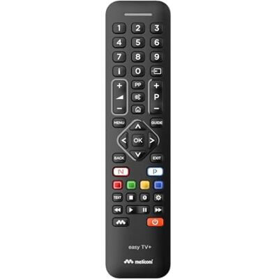 Meliconi Telecomando Easy Tv+ Universale, Telecomando per Smart TV con Tastiera Completa, Funzione Learn, Modalità Bambino e Freeze, Supporto Web, Assistenza Telefonica, Compatibilità Universale Meliconi Telecomando Easy Tv+ Universale, Telecomando per Smart TV con Tastiera Completa, Funzione Learn, Modalità Bambino e Freeze, Supporto Web, Assistenza Telefonica, Compatibilità Universale