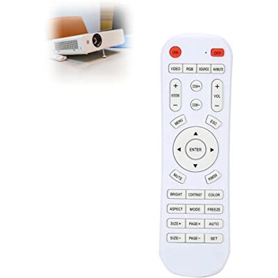 Zerone Proiettore di Controllo Remoto, Controller Intelligente per Proiettore Universale, Bianco Zerone Proiettore di Controllo Remoto, Controller Intelligente per Proiettore Universale, Bianco