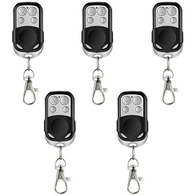 GC GLOBALCOMMERCE Set di 5 Telecomandi Universali Autoapprendenti per Cancello Automatico e Garage Frequenza 433,92 MHz con Codice Fisso con Batteria Inclusa GC GLOBALCOMMERCE Set di 5 Telecomandi Universali Autoapprendenti per Cancello Automatico e Garage Frequenza 433,92 MHz con Codice Fisso con Batteria Inclusa