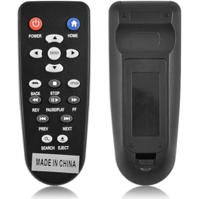 Zerone Telecomando per WDTV Media Player WDTV001RNN, telecomando universale, materiale ABS, raggio di lavoro 10 m, dimensioni mini e compatte Zerone Telecomando per WDTV Media Player WDTV001RNN, telecomando universale, materiale ABS, raggio di lavoro 10 m, dimensioni mini e compatte