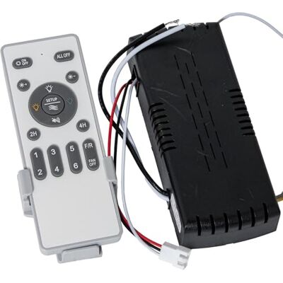 DRW Telecomando e ricevitore per ventola 4,3 x 12 x 2 cm e 5,3 x 13 x 2,8 cm DRW Telecomando e ricevitore per ventola 4,3 x 12 x 2 cm e 5,3 x 13 x 2,8 cm