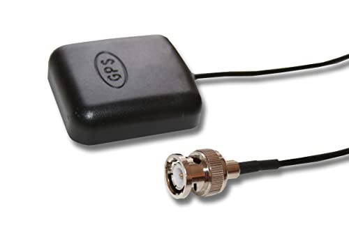 vhbw antenna GPS compatibile con Garmin GPS 100, 100STD, 120, 125, 135, 15, 15H, 15L navigatore Base magnetica, con connettore BNC, 5 m