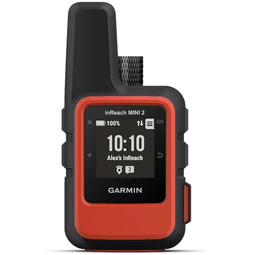 Garmin inReach Mini 2, Comunicatore satellitare leggero e compatto, palmare da escursionismo, arancione