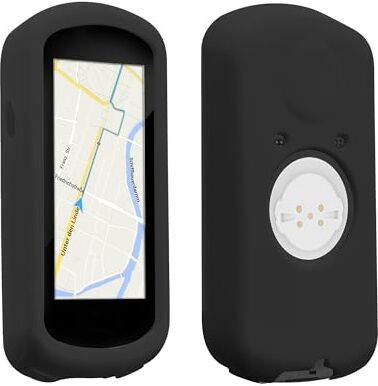 kwmobile Custodia Compatibile con Garmin Edge 1030/1030 Plus Cover Navigatore Bici Custodia Protettiva Ciclocomputer GPS Silicone Nero