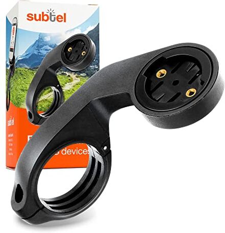 subtel ® Supporto Compatibile con Garmin Edge 1040, 1030, 1000, 830, 820, 800, 530, 520, 500 Fissaggio su Manubrio, Reggi-ciclocomputer affidabile e Facile da Montare sul Tubo/Manubrio della Bici