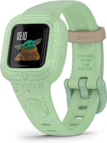 Garmin Vivofit Jr.3 Star Wars (The Mandalorian), Orologio e Activity Tracker per Bambini, Display a colori, Passi, Sonno, Cinturino in silicone, App interattiva, Autonomia fino a 1 anno, 4+