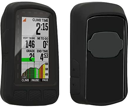 kwmobile Custodia Compatibile con Wahoo Elemnt Roam V2 Cover Navigatore Bici Custodia Protettiva Ciclocomputer GPS Silicone nero