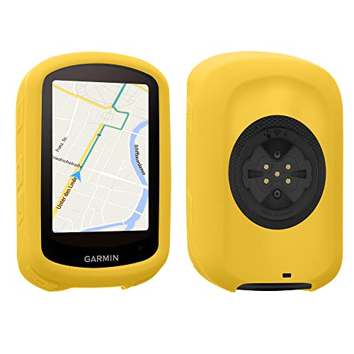 kwmobile Custodia Compatibile con Garmin Edge 840 / Edge 540 Cover Navigatore Bici Custodia Protettiva Ciclocomputer GPS Silicone giallo