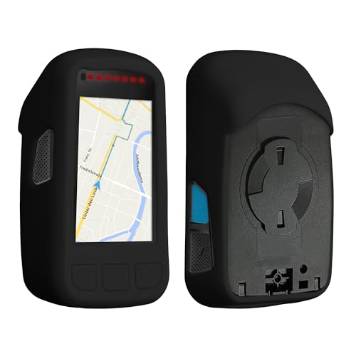 kwmobile Custodia Compatibile con Wahoo Elemnt Bolt V2 Cover Navigatore Bici Custodia Protettiva Ciclocomputer GPS Silicone nero