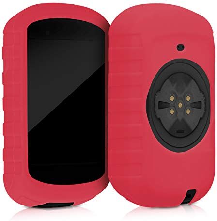 kwmobile Custodia Compatibile con Garmin Edge 830 Cover Navigatore Bici Custodia Protettiva Ciclocomputer GPS Silicone rosso