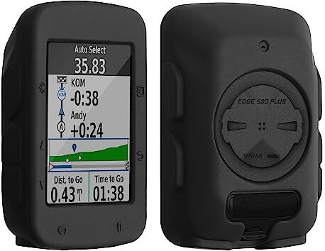 kwmobile Custodia Compatibile con Garmin Edge 520 Cover Navigatore Bici Custodia Protettiva Ciclocomputer GPS Silicone Nero Matt