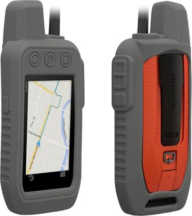 kwmobile Cover in silicone compatibile con Garmin Alpha 300 / Alpha 200 Custodia protettiva antiscivolo compatibile con dispositivi GPS di navigazione Protezione navigatore