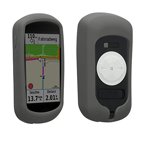 kwmobile Custodia Compatibile con Garmin Edge Explore Cover Navigatore Bici Custodia Protettiva Ciclocomputer GPS Silicone grigio