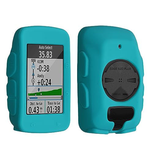 kwmobile Custodia Compatibile con Garmin Edge 520 Cover Navigatore Bici Custodia Protettiva Ciclocomputer GPS Silicone blu radiante