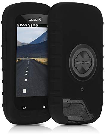 kwmobile Custodia Compatibile con Garmin Edge 1000 / Explore 1000 Cover Navigatore Bici Custodia Protettiva Ciclocomputer GPS Silicone Nero