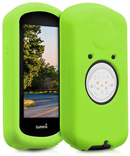 kwmobile Custodia Compatibile con Garmin Edge 1030/1030 Plus Cover Navigatore Bici Custodia Protettiva Ciclocomputer GPS Silicone verde