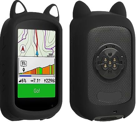 kwmobile Custodia Silicone Compatibile con Garmin Edge 840 / Edge 540 Cover Navigatore Bici Copertura Lettore Mappe GPS Accessori Bici Elettrica Computer