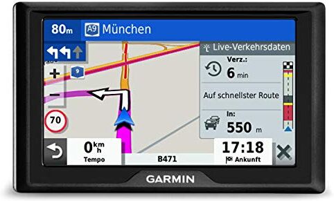 Garmin Drive 52 EU LMT RDS Navigatore 5", Mappa Europa Completa, Aggiornamento a Vita e Servizi Live via Bluetooth, Infotraffico RDS via Cavo (Ricondizionato)