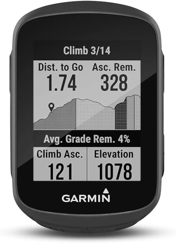 Garmin Edge 130 Plus GPS Bike computer Smart, Allenamenti e metriche avanzate e funzione ClimbPro, nero