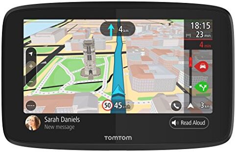 TomTom GO 620 Navigatore Satellitare per Auto 6 Pollici, Chiamata in Vivavoce, Siri & Google Now, Aggiornamenti da Wi-Fi, Mappe del Mondo, Messaggi dello Smartphone, Schermo Capacitivo, Nero