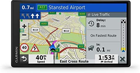 Garmin DriveSmart 65 EU LMT-D Navigatore Auto con Mappa Europa 3D, Schermo Touch 6.95", Vivavoce, Infotraffico Digital DAB e Servizi Live via Smartphone