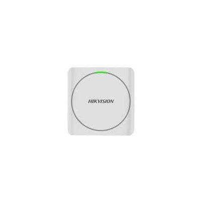 Hikvision Lettore di accesso Accesso con scheda MF Indicatori LED e acustici Wiegand 26/34 Compatibile con i controllori Adatto per uso esterno IP65 Hikvision Lettore di accesso Accesso con scheda MF Indicatori LED e acustici Wiegand 26/34 Compatibile con i controllori Adatto per uso esterno IP65