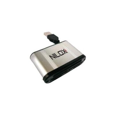 Nilox 10NXCR5100001 USB 2.0 Grigio Lettore di schede Nilox 10NXCR5100001 USB 2.0 Grigio Lettore di schede