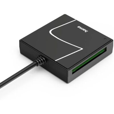 Hama Lettore di schede USB, USB-A, con adattatore USB-C, USB 3.2 Gen1, SD/micro-SD/CF/MS Hama Lettore di schede USB, USB-A, con adattatore USB-C, USB 3.2 Gen1, SD/micro-SD/CF/MS