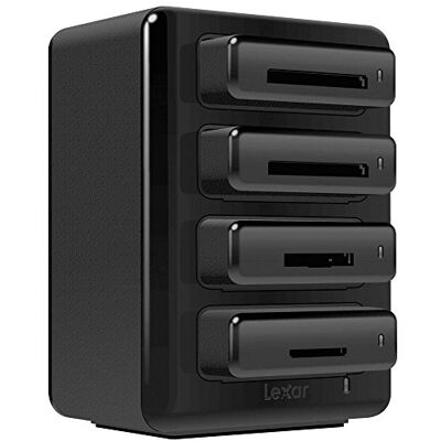 Lexar Professional Workflow HR1 Hub con 4 Slot per Unità Aggiuntive, Nero Lexar Professional Workflow HR1 Hub con 4 Slot per Unità Aggiuntive, Nero