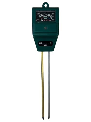 TFA Dostmann tester analogico da giardino, , per la misurazione dell'umidità, della luce e del valore pH, per la cura delle piante, verde