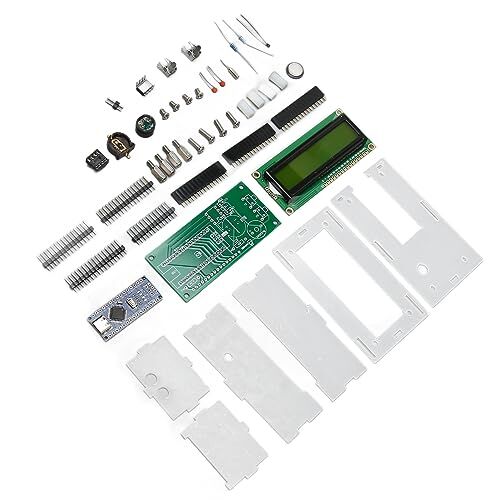 KAKAKE Sveglia Digitale, Ricarica USB, Suoneria Oraria, modalità di Risparmio Energetico, Display Digitale, Kit Orologio Digitale Fai-da-Te per l'apprendimento 'Elettronica