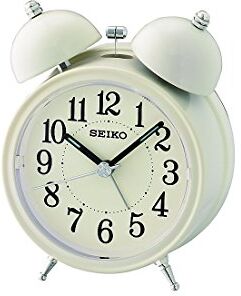 Seiko Unisex sveglia analogica in plastica biancao