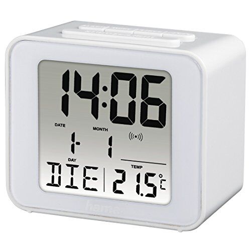 Hama Cube Digital table clock Bianco Rettangolare
