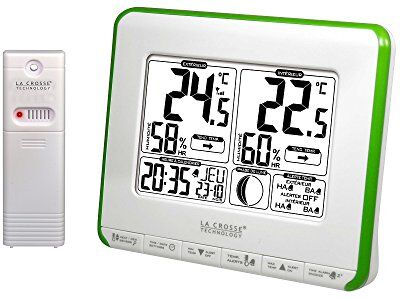 La Crosse Technology Stazione Meteo ws6812 W-Green – Bianco/Verde