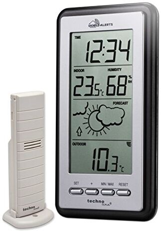 Technoline Stazione Meteo Smart Home, Mobile Alerts, Argento/Grigio, 8,2x2,3x15 cm,