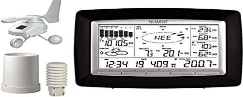 La Crosse Technology La WS2812-Station Pro familiare con connessione PC Stazione Meteo, Nero, 222,2 x 34,7 x 163,2 mm