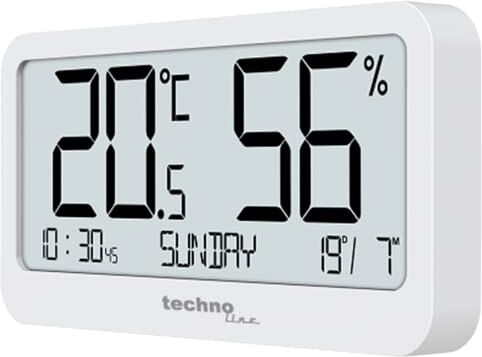 Technoline , igrometro, termometro, misuratore di umidità, termometro digitale, stazione di temperatura