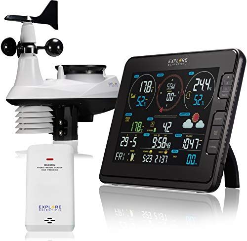 BRESSER EXPLORE SCIENTIFIC WSX3001 Stazione meteo professionale 7 in 1 con connessione wi-fi, nera