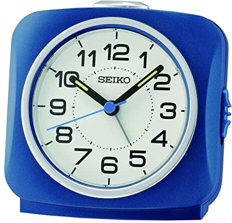 Seiko Clock  Sveglia analogica, colore: Blu