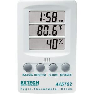 EXTECH Indicatore di umidità relativa/temperatura con orologio EXTECH Indicatore di umidità relativa/temperatura con orologio