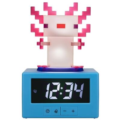 Paladone Minecraft Axolotl Sveglia Digitale con Funzione Luce Notturna, Regalo per Giochi e Decorazioni per Camera da Letto con Licenza Ufficiale per Bambini e Ragazzi Paladone Minecraft Axolotl Sveglia Digitale con Funzione Luce Notturna, Regalo per Giochi e Decorazioni per Camera da Letto con Licenza Ufficiale per Bambini e Ragazzi