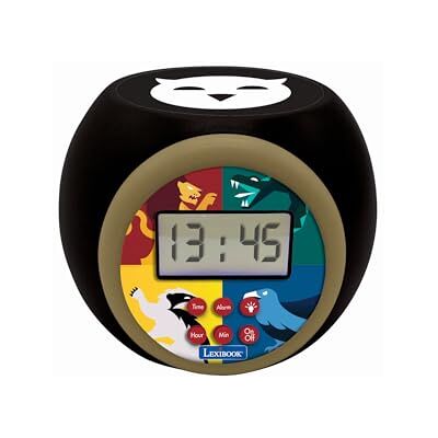 Lexibook Sveglia con proiettore Harry Potter con Snooze Funzione, Luce Notturna con Timer, Schermo LCD, a Batteria, Lexibook Sveglia con proiettore Harry Potter con Snooze Funzione, Luce Notturna con Timer, Schermo LCD, a Batteria,
