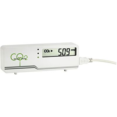 TFA Dostmann Monitor CO2 AIRCO2NTROL MINI, , LED, monitoraggio CO2, monitor della qualità dell'aria, con cavo USB, bianco TFA Dostmann Monitor CO2 AIRCO2NTROL MINI, , LED, monitoraggio CO2, monitor della qualità dell'aria, con cavo USB, bianco