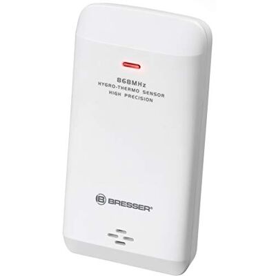 BRESSER sensore termo igrometrico 7 canali 868 MHz per stazione meteo Temperatura e umidità, 7 canali, portata 150 m, sensore svizzero, compatibile Tuya, 2 batterie AA non incluse BRESSER sensore termo igrometrico 7 canali 868 MHz per stazione meteo Temperatura e umidità, 7 canali, portata 150 m, sensore svizzero, compatibile Tuya, 2 batterie AA non incluse