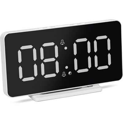 TechniSat Viola AC-1 Sveglia digitale con display LCD da 4,5 pollici (visualizzazione di ora, data e temperatura, dimmerabile, 2 sveglie, funzionamento di alimentazione, alimentatore USB necessario) TechniSat Viola AC-1 Sveglia digitale con display LCD da 4,5 pollici (visualizzazione di ora, data e temperatura, dimmerabile, 2 sveglie, funzionamento di alimentazione, alimentatore USB necessario)