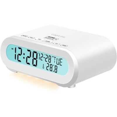 Logilink Sveglia radio con indicatore di temperatura, timer per addormentarsi, con porta USB per la ricarica di telefoni cellulari, tablet, eReader Logilink Sveglia radio con indicatore di temperatura, timer per addormentarsi, con porta USB per la ricarica di telefoni cellulari, tablet, eReader